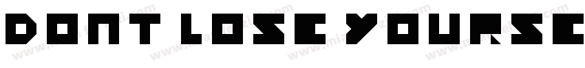 Dont lose yourself.字体转换